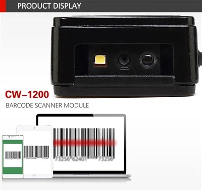 CW1200 Inventaire de prix bas portable portable Fast Handheld Barcode Reader Composite Keyboard Port USB PORT INDUSTRAL CODE SCANNER